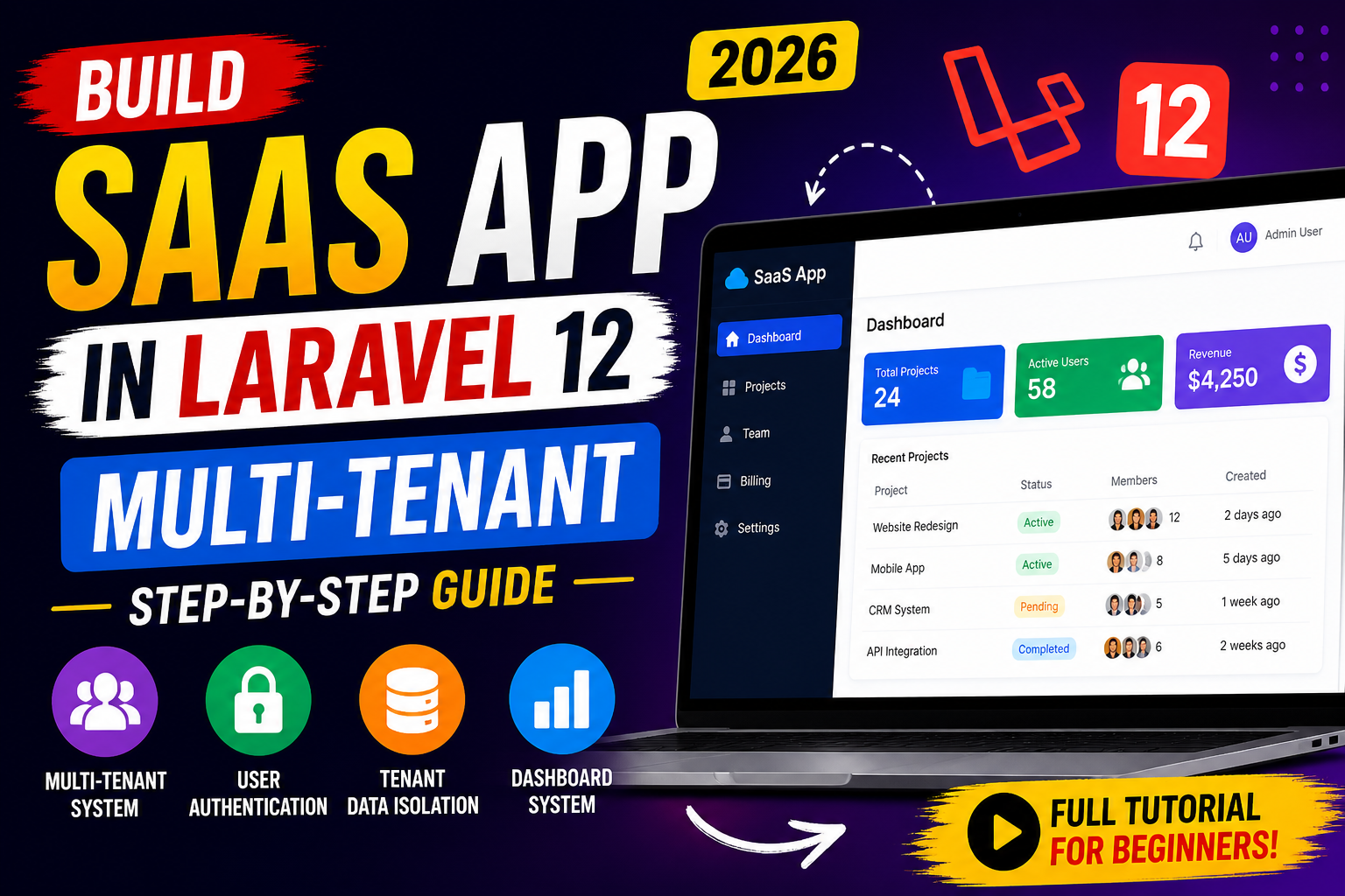 build-saas-app-in-laravel-12-multi-tenant-step-by-step-guide-2026